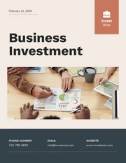 Business Investment Proposal - Page 1