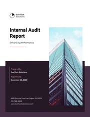 Internal Audit Report - Page 1