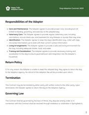 Dog Adoption Contract Template - Página 2