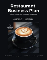 Black Grey And Brown Elegant Modern Coffee Succession Plan - Pagina 1