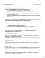 Purple and White Minimalist Investor Contract - Page 2