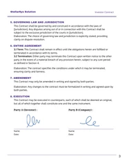 Purple and White Minimalist Investor Contract - Page 3