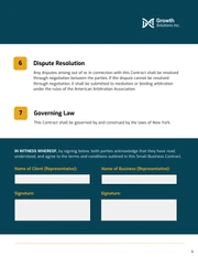 Small Business Contract Template - Seite 4