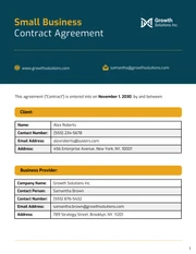 Small Business Contract Template - Seite 1