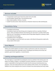 Group Travel Contract Template - Página 2