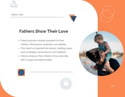 Orange And Blue Minimalist Father's Day Presentation - page 3