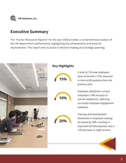 Maroon and Yellow Simple Modern Human Resources KPI Reports - Page 2