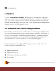 Maroon and Yellow Simple Modern Human Resources KPI Reports - Page 5