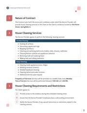 House Cleaning Contract Template - Seite 2