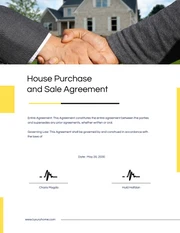 Yellow and White Purchase and Sale Agreement Contracts - Page 3
