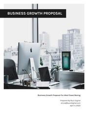 Simple B2C Consulting Proposal - Page 1