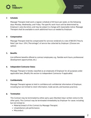 Massage Therapist Employment Contract Template - page 2