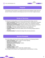 UI UX Design Contract Template - Page 2