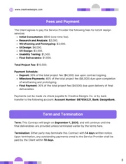 UI UX Design Contract Template - Page 3