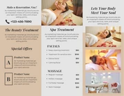 Grey And Brown Simple Minimalist Beauty Spa Brochure - Page 2
