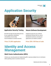 Cybersecurity Service Catalog Template - Page 5