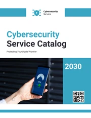 Cybersecurity Service Catalog Template - page 1