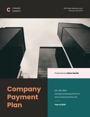 Black Green And Pink Payment Plan - Page 1