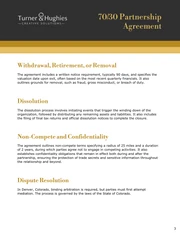 70/30 Partnership Agreement Template - page 3
