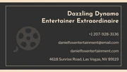 Dark Grey And Brown Professional Actor Business Card - Page 2