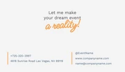 Light Grey And Orange Simple Aesthetic Wedding And Event Planner Business Card - Page 2