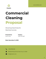 Commercial Cleaning Proposals - Page 1