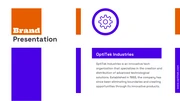Simple Playful Orange And Blue Brand Presentation - Page 1