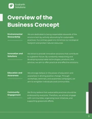 Simple Go Green Business Plan - Page 3