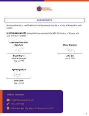 NBA Contract Template - Page 4