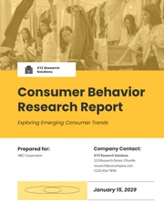 Consumer Behavior Research Report - Page 1