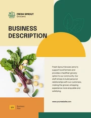 Green And Yellow Orange Small Business Plan - Page 2