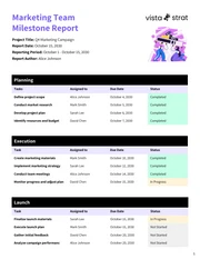 Milestone Report Template - Seite 1