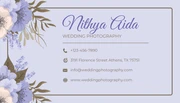 Lilac Elegant Aesthetic Wedding Photography Business Card - Page 2