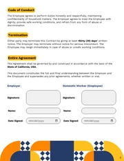Domestic Worker Contract Template - Seite 3
