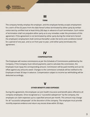 Sales Representative Employment Contract Template - Pagina 3