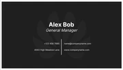 Black And White Simple Business Card - Page 2