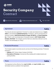 Security Company Contract Template - Seite 1