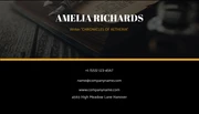 Black And Yellow Simple Photo Writer Business Card - Page 2