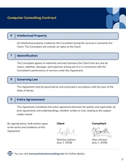 Computer Consulting Contract Template - صفحة 3