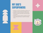 Playful Blue and Pink Father's Day Presentation - page 3