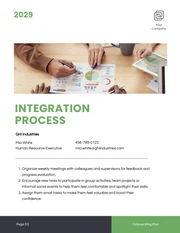 Simple White And Green Onboarding Plan - Page 4