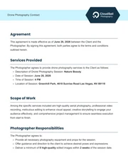 Drone Photography Contract - page 2