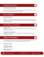 Attendance Policy Template - Seite 3