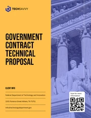 Government Contract Technical Proposal Template - Page 1