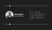 Black Fancy Classic Business Card - Página 2