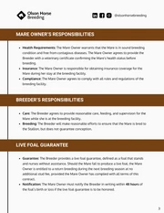 Horse Breeding Contract Template - Seite 3