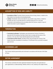 Horse Breeding Contract Template - page 4