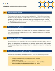 Housing Security Deposit Contract Template - Page 2