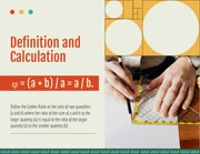Colorful Golden Ratio Pattern Math Presentation - page 2