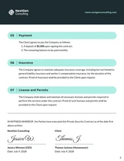 Private Security Contract Template - page 3